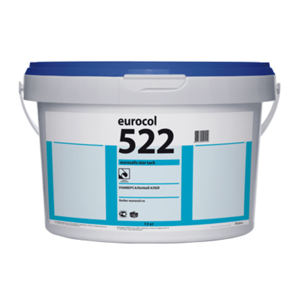 Клей для винилового пола Forbo Eurocol 522 Eurosafe Star Tack водно-дисперсионный 13 кг